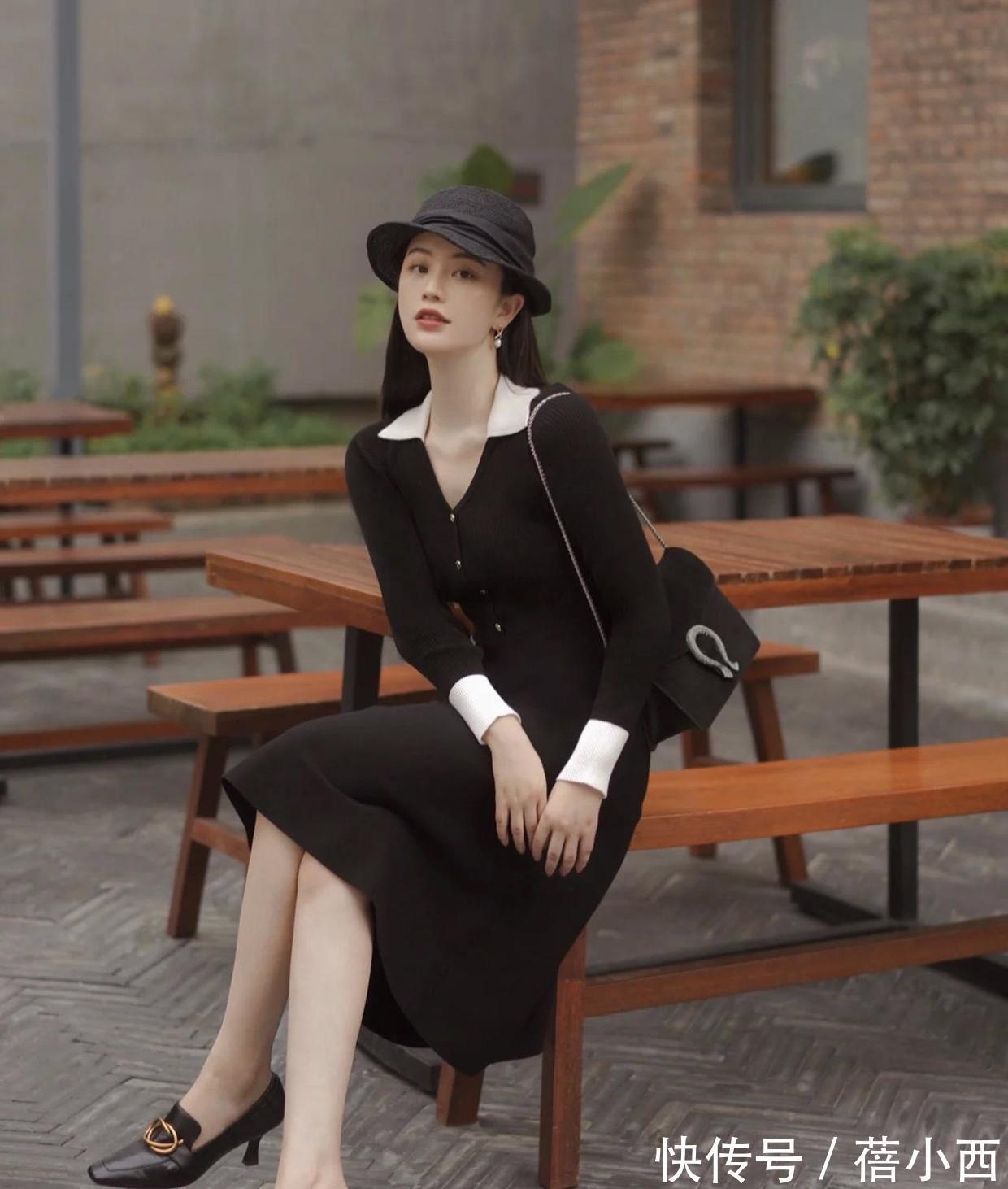 针织连衣裙|30岁的女人冬天怎样穿才优雅?首选“针织连衣裙”,高级感满满