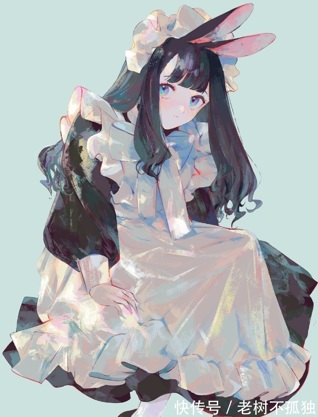 人物插画|唯美的萝莉人物角色手绘,线条随意却很轻快