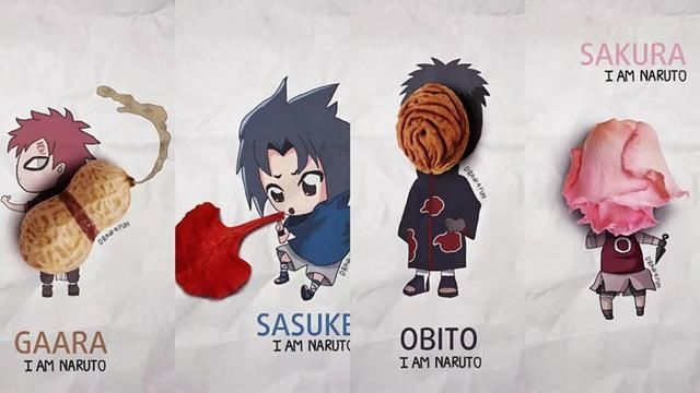 现实物品与动漫角色相结合的时候,雏田更具美感,小樱没了颜值