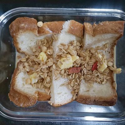 麦片|法式牛奶燕麦吐司