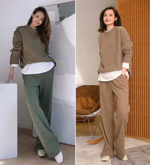 穿阔腿裤别老是配高跟鞋，搭配这4种鞋子也超好看，舒适又显高