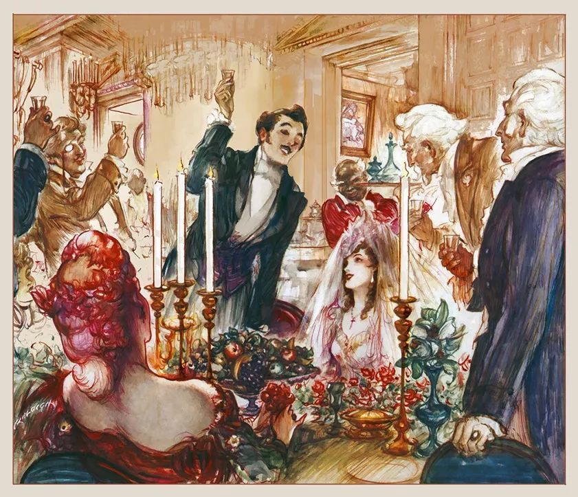 上流社会@美国最伟大的插画家,记录了上流社会的男男女女纸醉金迷的情景