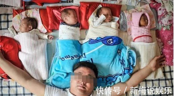 年轻小伙喜当爹,妻子生下女儿一周后又生三个孩子,还有这操作