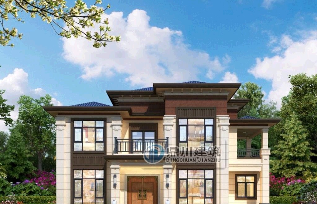 别墅|5款新中式二层农村别墅,低调大气,中式传统美永不过时