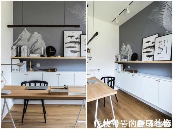书房|他120㎡家，一进门玄关就把我吸引，全屋空间极致利用，真的很巧妙