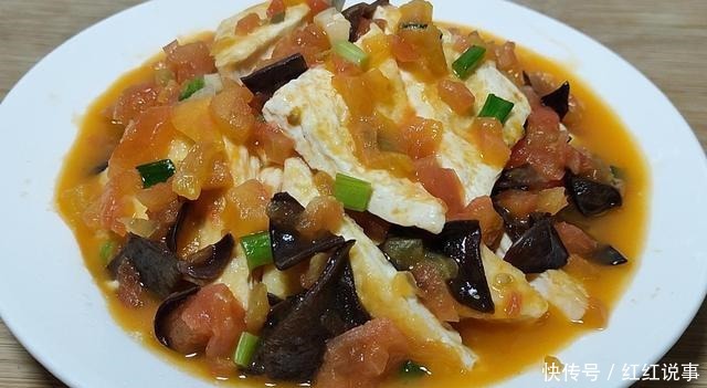 豆腐和番茄是绝配,这做法比吃肉还香,孩子天天点名要吃,真过瘾