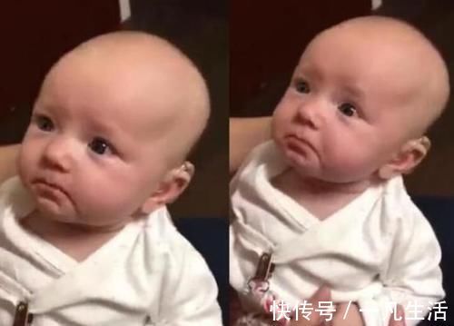 宝宝|失聪宝宝戴上助听器的瞬间，表情五味杂陈，网友跟着一起哭了