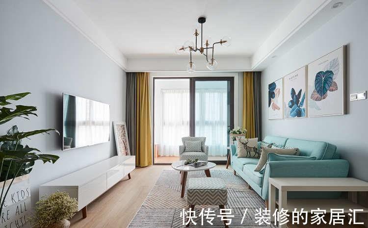 灵动|78平的北欧风小家,清新怡人的配色,让空间都变得灵动起来