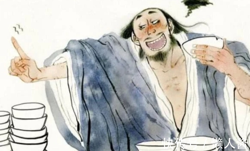 喝酒$古代第一酒鬼,被老婆踹进酒缸,大喊三个字,今成年轻人的口头禅