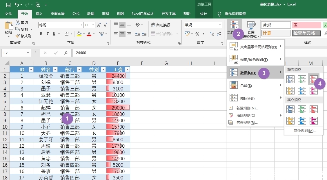 Excel|可视化Excel表格,只需要点几下鼠标就逼格满满