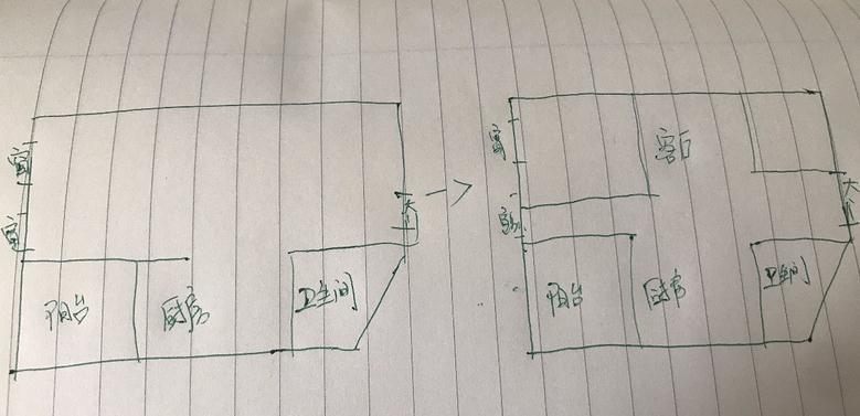 我的最爱|实际面积42平,一房改两房卧室很迷你,完工不到6万
