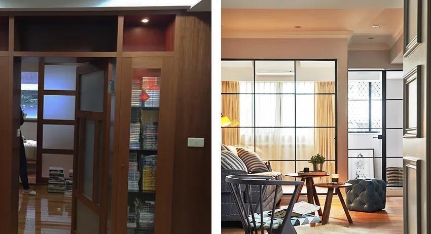 门厅|设计师爆改66㎡老破小,挤出3房2厅,颜值堪称“小豪宅”