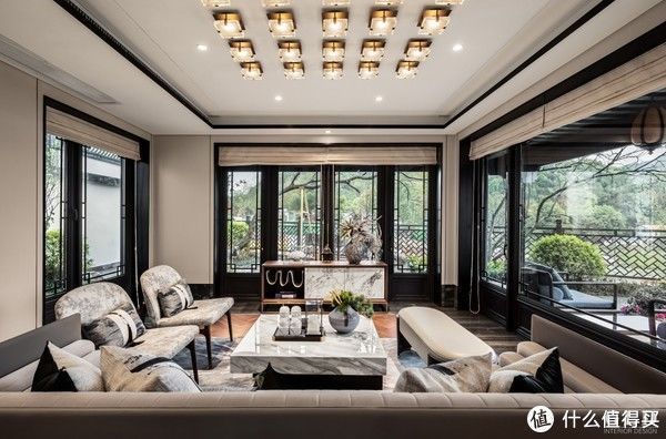 中式|园中有屋,屋中有院,200㎡园林别墅,这对夫妻将生活过成了诗