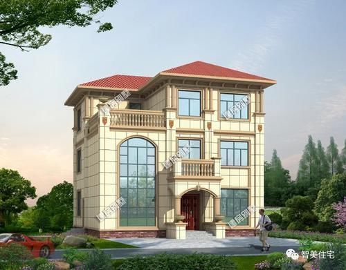 挑空|11×11米,建房尺寸相同的两栋别墅,带挑空客厅均很大气