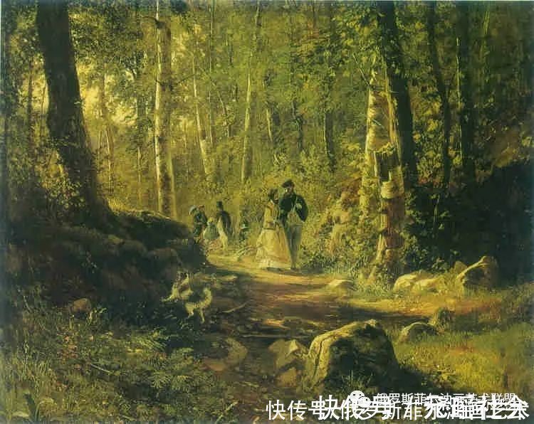 松树林&俄罗斯风景画大师希施金风景画精品油画作品欣赏