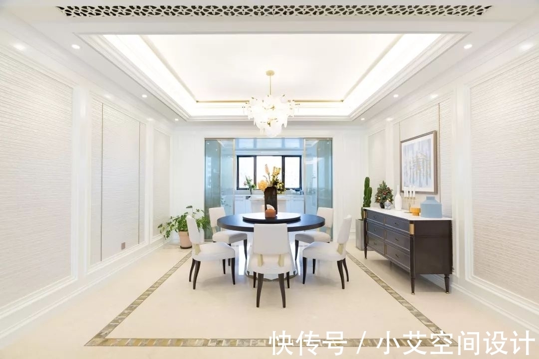 精装|270㎡精装房软装设计,简洁、纯美的温馨轻法式风