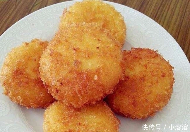 糯米粉|红薯别再煮着吃,做家人爱吃的脆皮饼,外酥里嫩,一锅不够吃