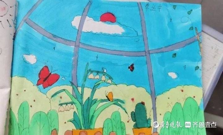 岱岳区卧虎山小学开展校园文化绘画活动