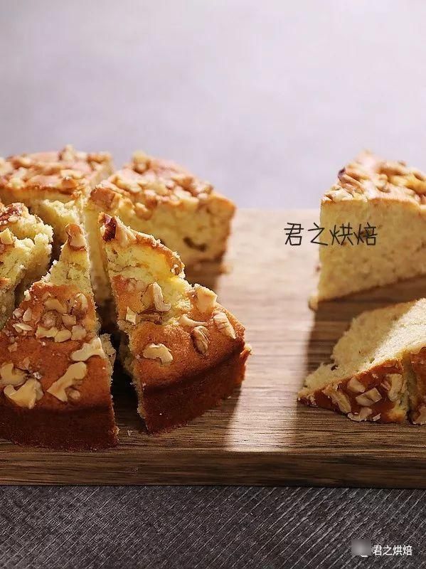 香蕉|相对低脂的香蕉核桃蛋糕，简单，香