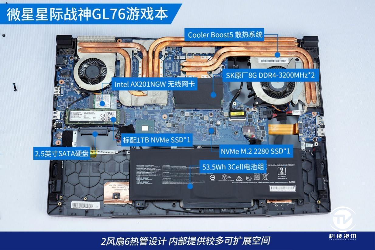 压力测试|11代酷睿RTX30游戏本 微星星际战神GL76 评测