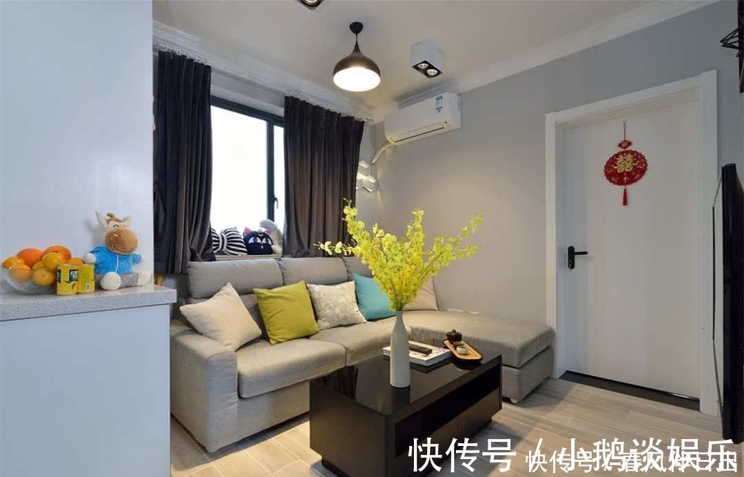 婚房|小夫妻20万打造48㎡婚房，卧室隔出次卧，客餐厨空间共用，牛！