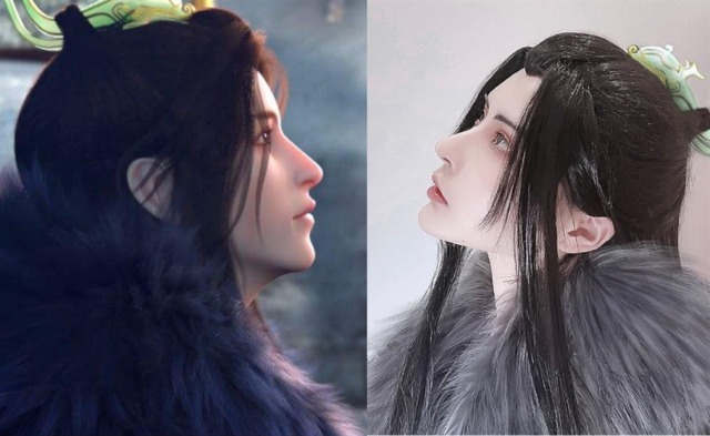 萧瑟|神还原的国漫角色cosplay,淮竹妈妈很可爱,言生的萧瑟出神入化