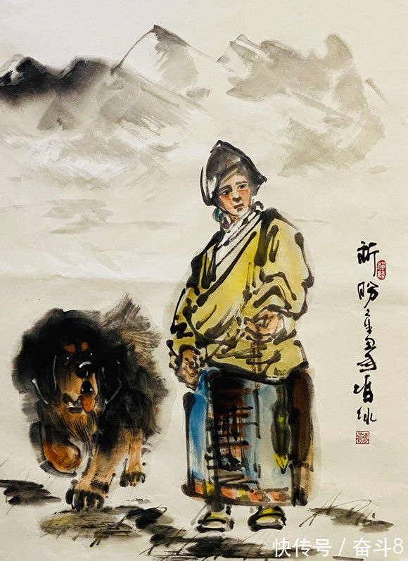 法国美协|中国画獒第一人冯冰书画作品欣赏