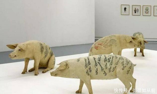 活猪|最残忍的画家给活猪纹身，取下猪皮装裱成画，一幅卖100万