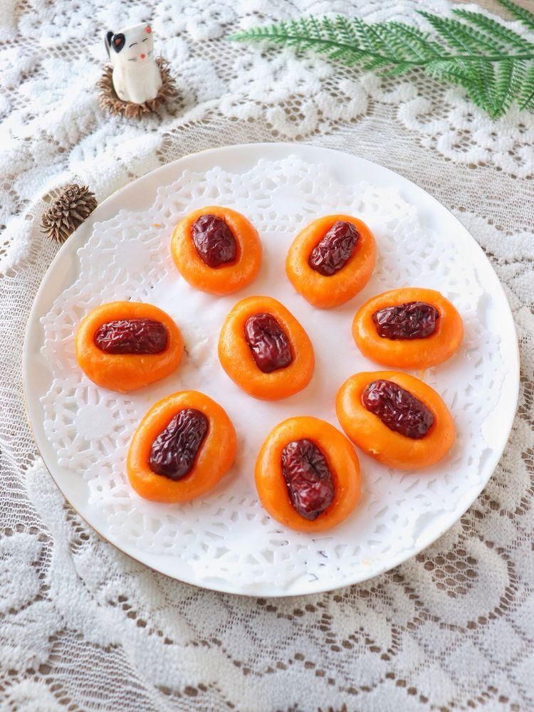 自制迷你胡萝卜红枣软糕，颜值与口感兼具，宝宝也可以吃