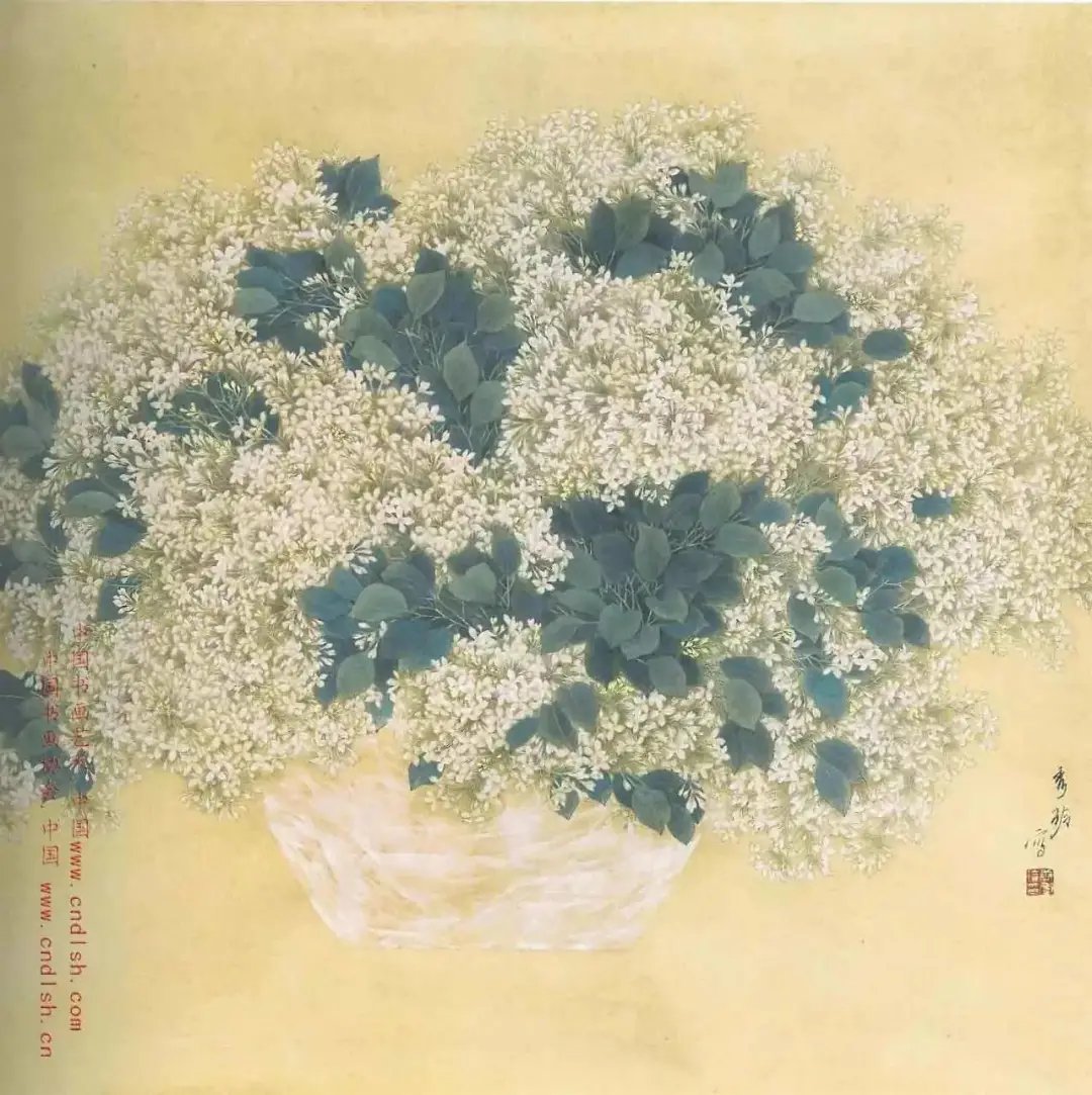 山东省美术家协会$女画家唐秀玲工笔画作品欣赏