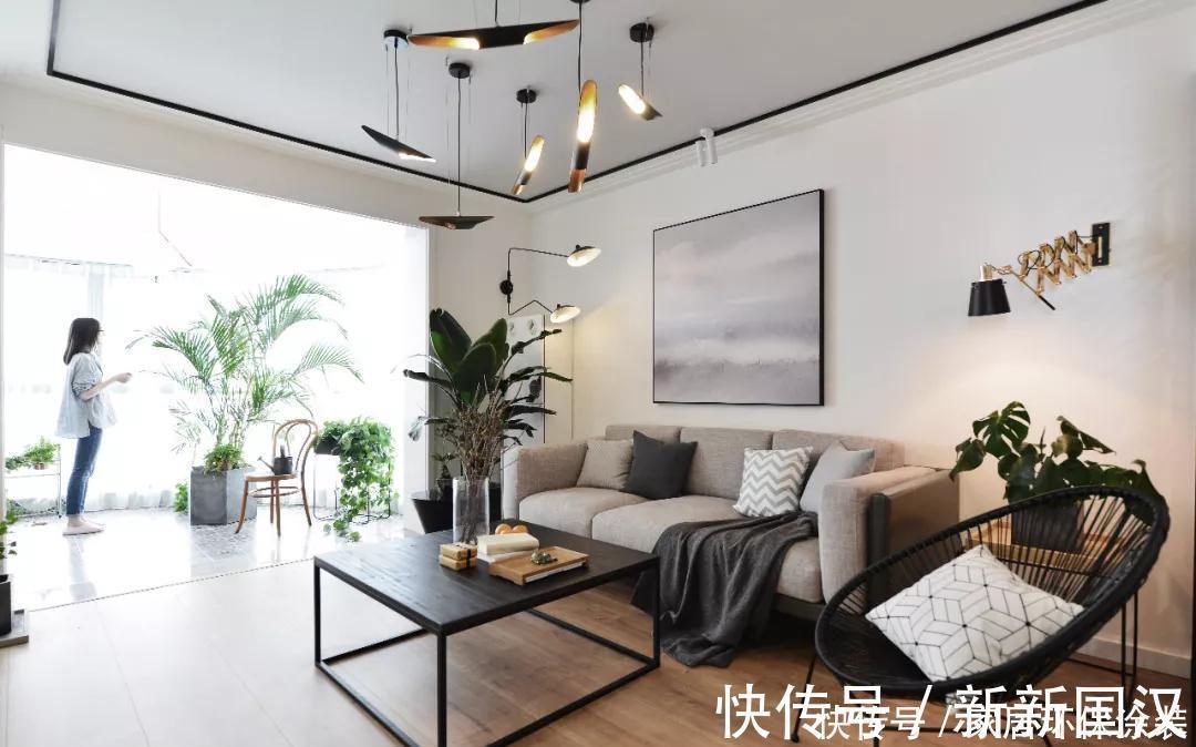 简约风|小夫妻的大三居美宅,现代简约风清新时尚,休闲阳台太赞了,羡慕