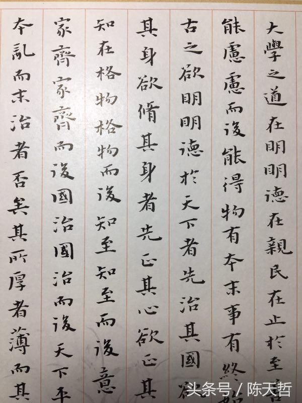 中书协会员,江门市书协理事吴柱擎楷书大学,中庸,论语,孟子