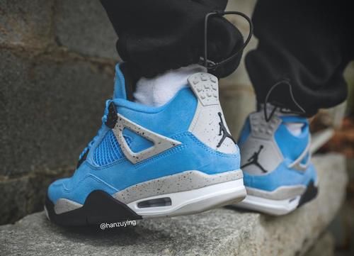 今年三月发售！Air Jordan 4 “ University Blue ” 上脚绝美！