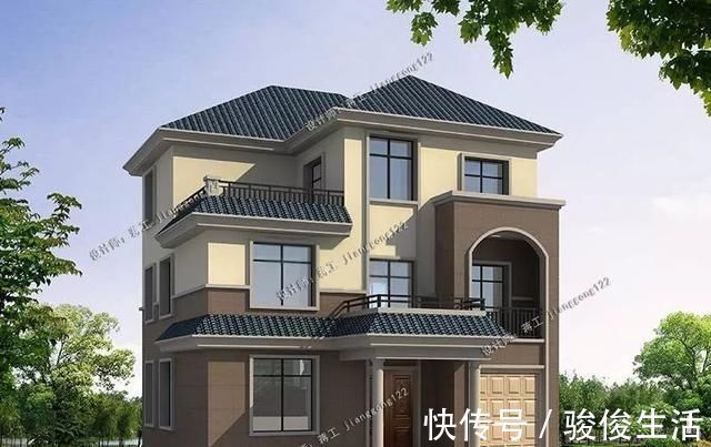 车库|6款三层农村别墅,带车库30万起,回乡建房有面子有里子