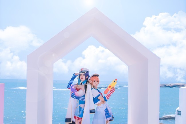 海军|cos：星空凛和东条希，双人海军觉醒