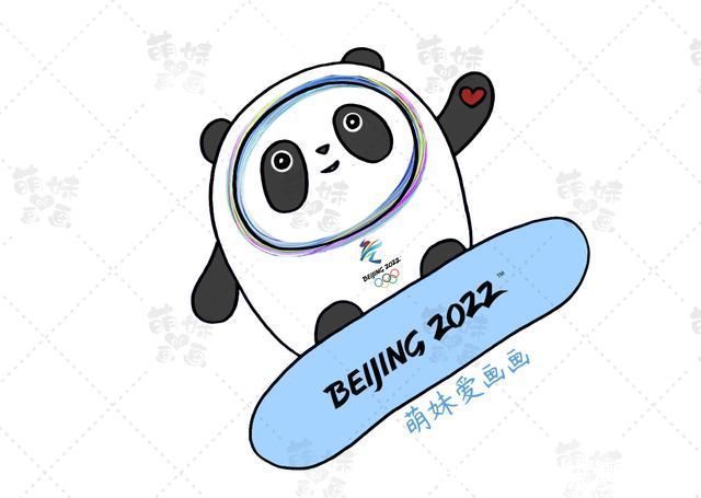 奧運吉祥物--冰墩墩簡筆畫北京2022冬奧會簡筆畫合集這張手抄報