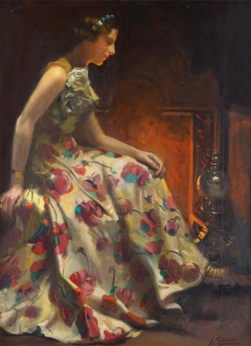 布鲁克&比利时艺术家让·莱昂的人体油画,细腻逼真,极具内涵