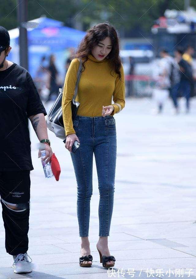 下装 有点微胖的打底裤美女,版型风格精致轻柔,非常实用