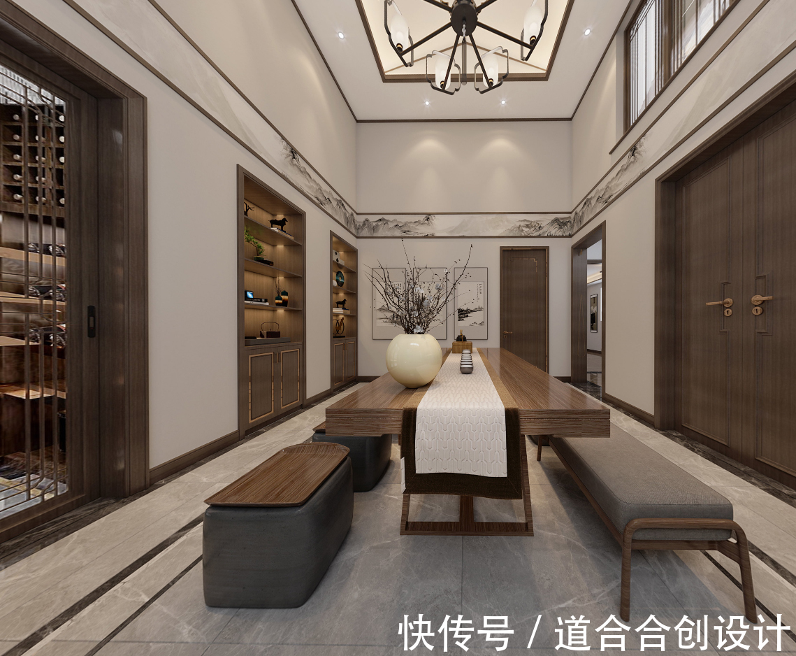 温润|碧桂园天麓一号370㎡新中式别墅,温润,棱角,流光