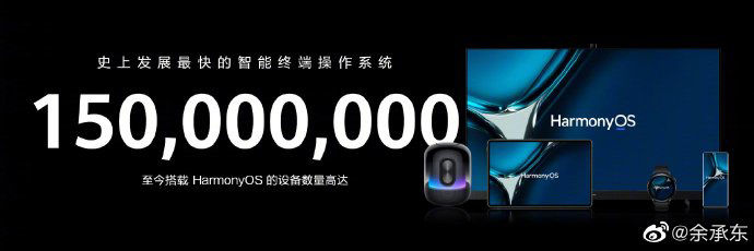 预览版|HarmonyOS 设备数量已达 1.5 亿台，华为余承东：鸿蒙，成了！！