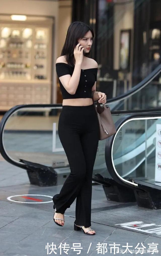 被40岁女人惊艳了,穿上小黑裤与高跟鞋,你说25岁我也没法反驳!