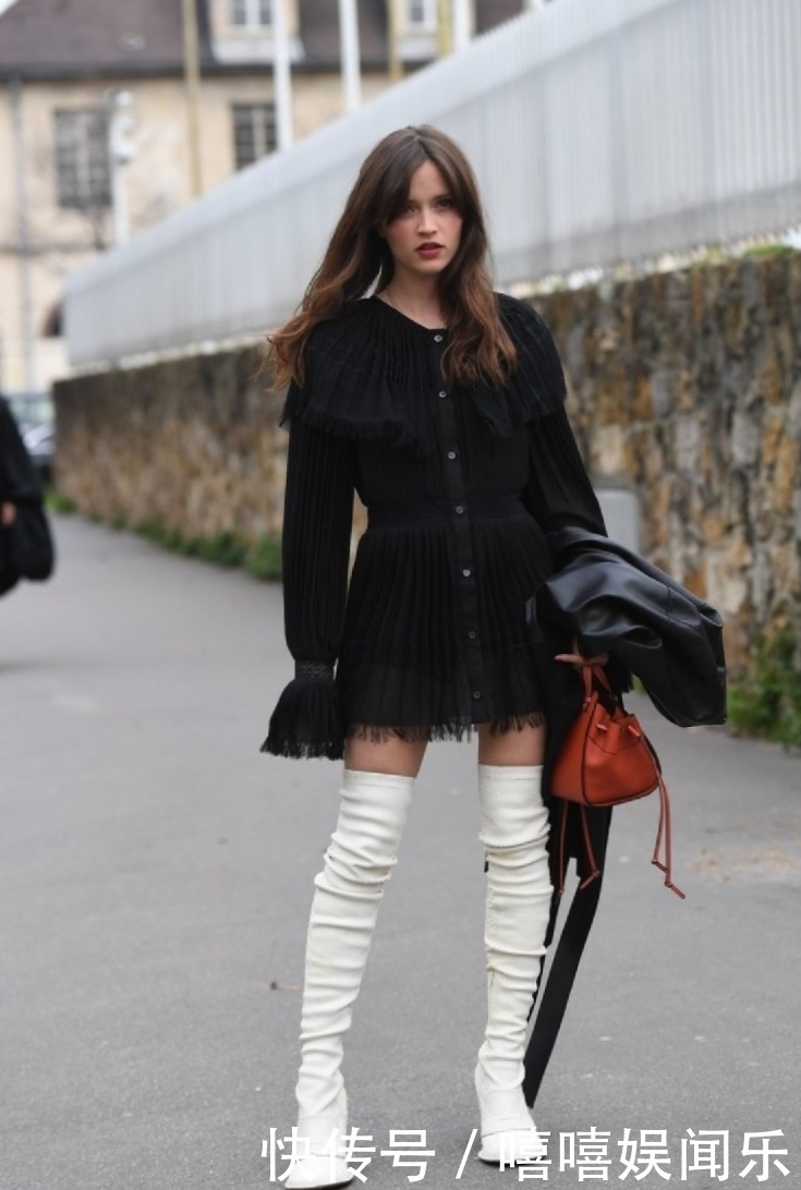 帅气|冬天想要露腿又怕冷一双过膝长靴帮到你,造型更显帅气