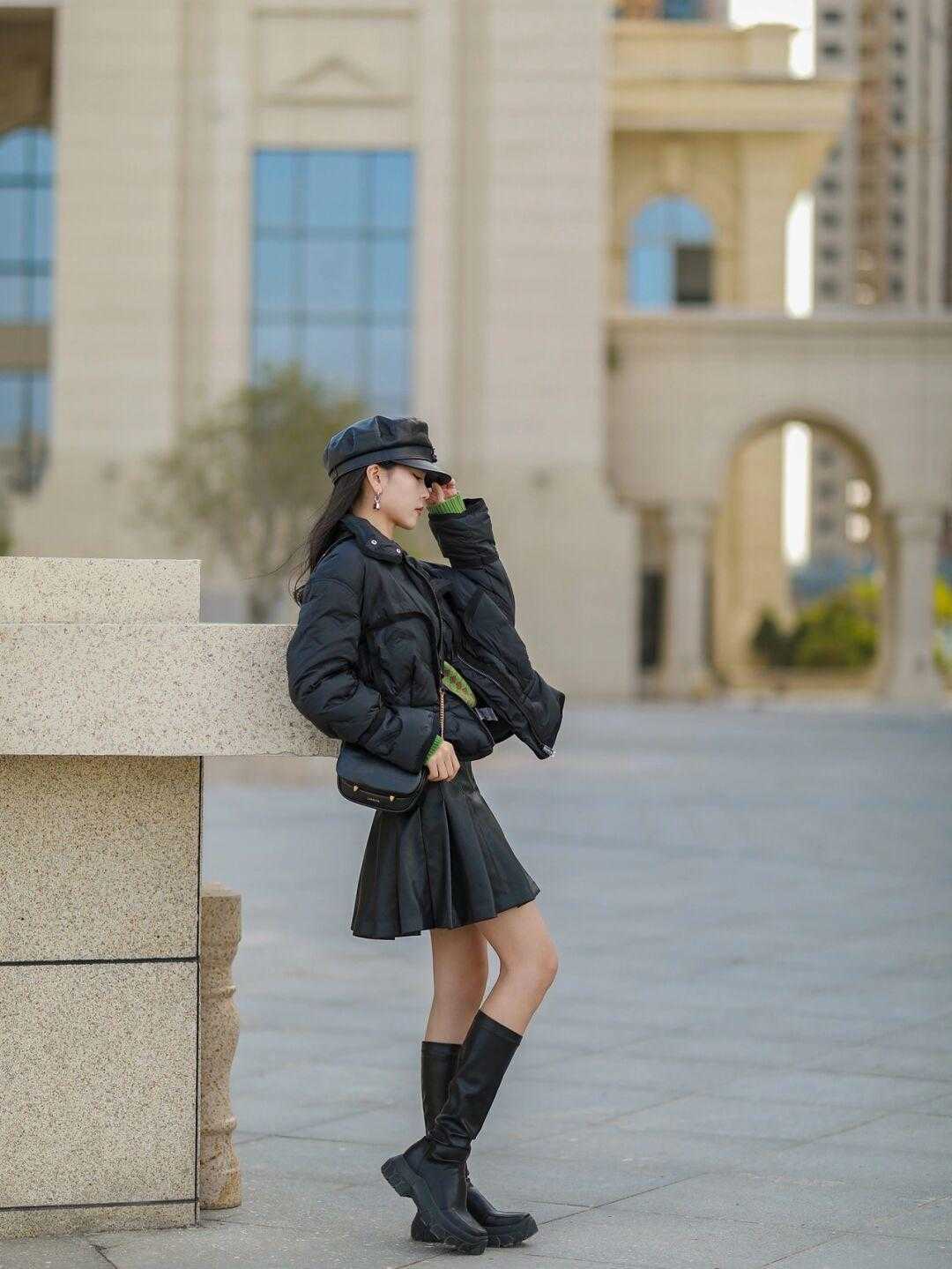 修饰|羽绒服要遮肉更要时髦,看潮人给你亲身示范,好用还简单!