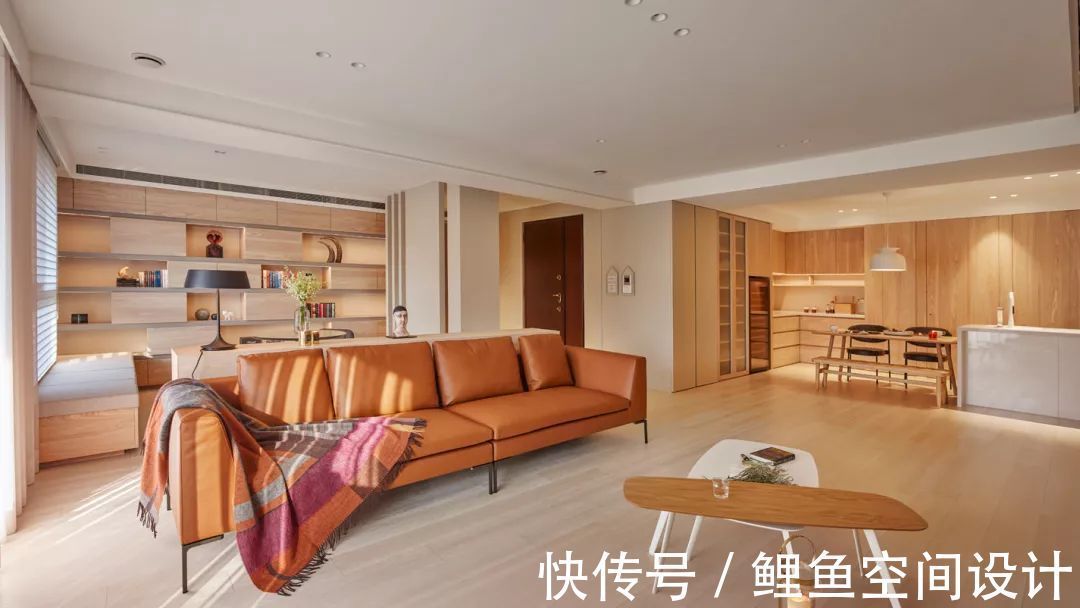 客厅|180㎡现代简约,暖色调的浪漫,温馨舒适自然