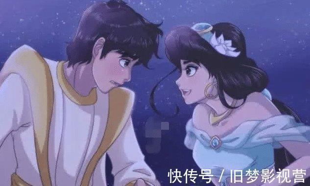 公主|当迪士尼的情侣变成日漫画风,美人鱼楚楚动人,大家最喜欢哪对
