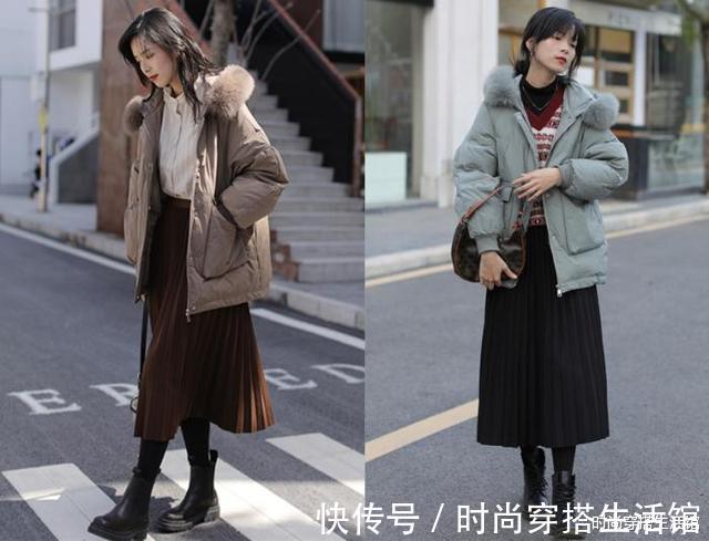 羽绒服|这才是真正充满“烟火气”的秋冬穿搭,时尚保暖又显瘦,真美