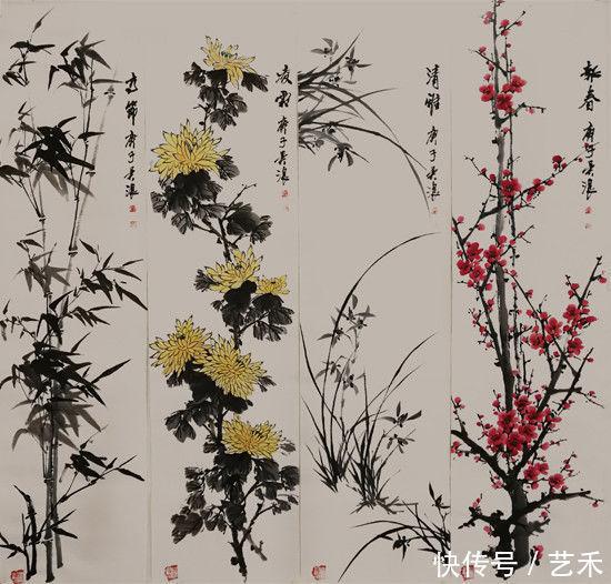 笔下|清心养眼多情趣---著名写意花鸟画家吴浪