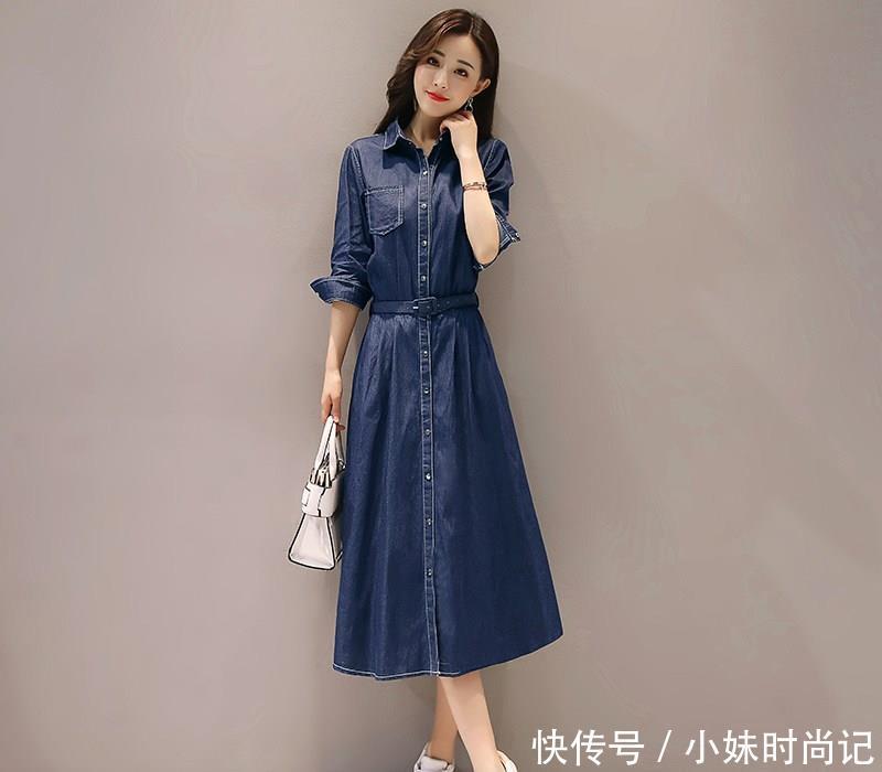 设计非常|休闲牛仔裙, 不仅穿出青春活力范, 还女人味十足
