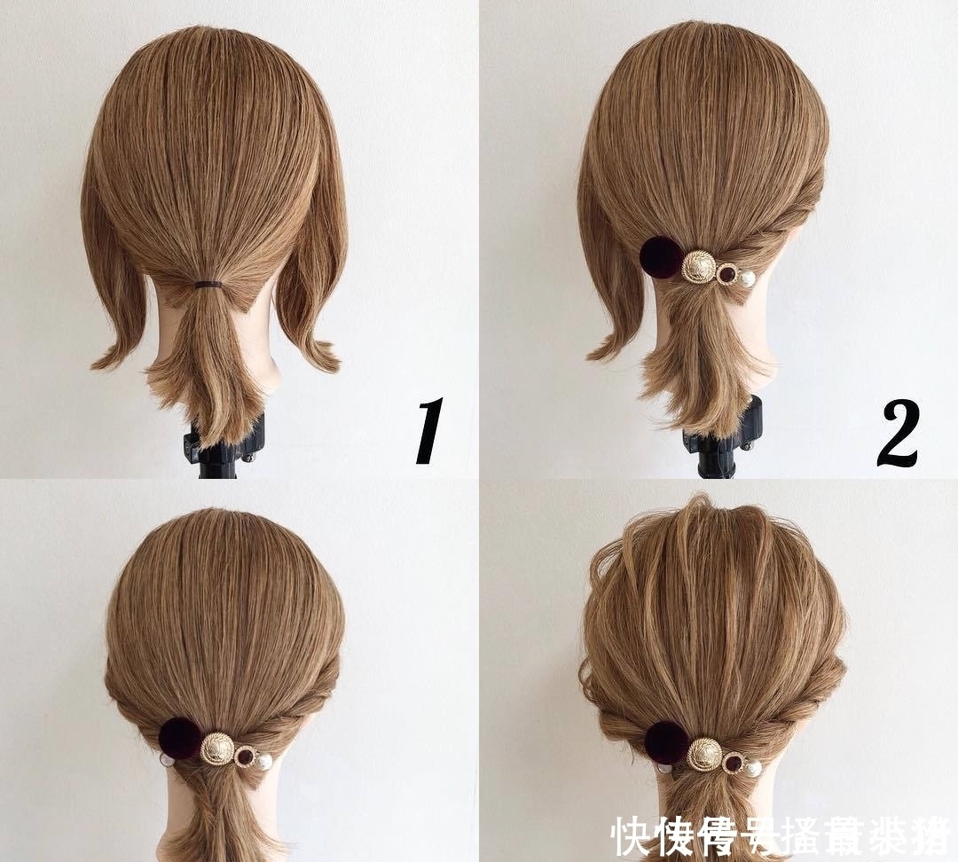 发饰|只要4步!除夕至初七8款DIY发型,不花一分钱也能美美过年!