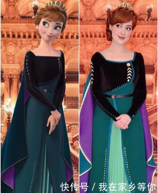 法国|法国美女cos多位迪士尼公主,爱洛公主温柔优雅,她最有心机